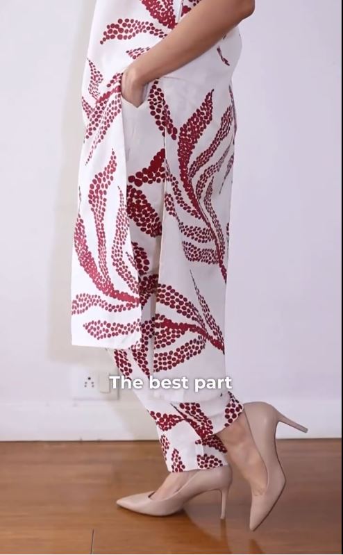 Cherry Breeze Kurti & Pant Set