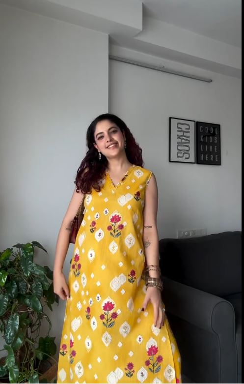 Marigold Meadow Kurti & Pant Set