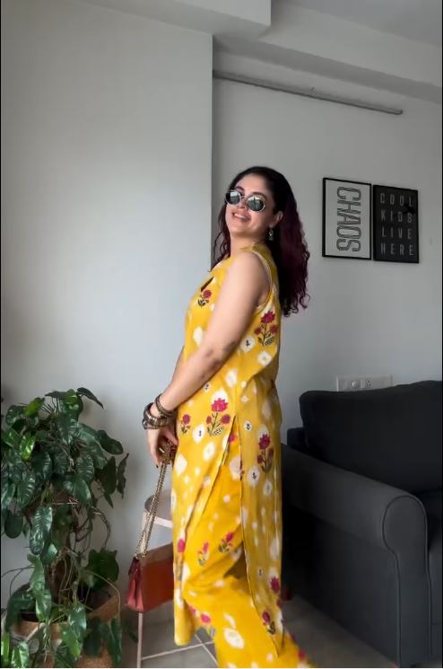 Marigold Meadow Kurti & Pant Set