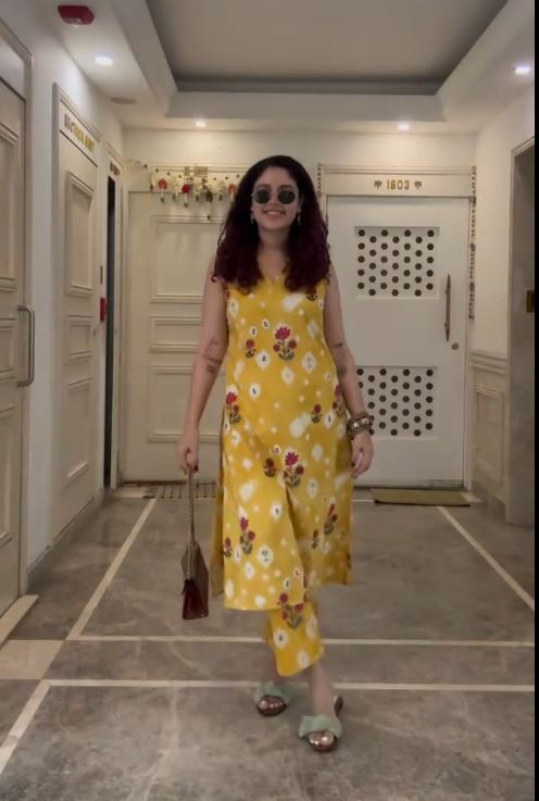 Marigold Meadow Kurti & Pant Set
