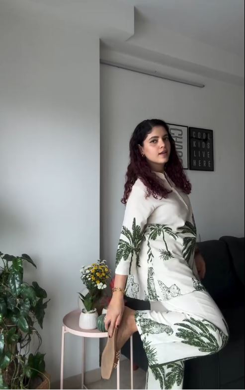Palm Grove Kurti & Pant Set