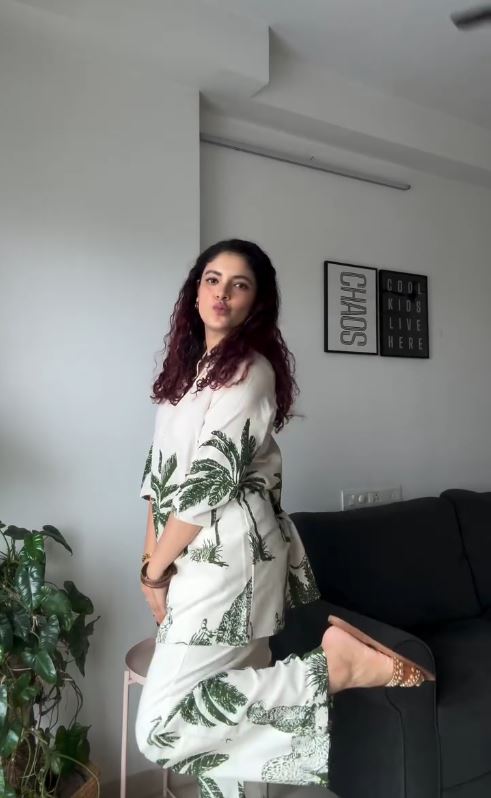 Palm Grove Kurti & Pant Set