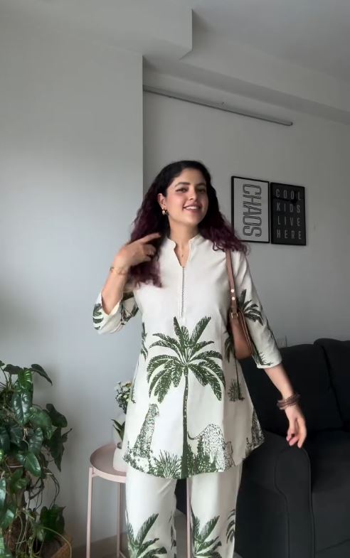Palm Grove Kurti & Pant Set
