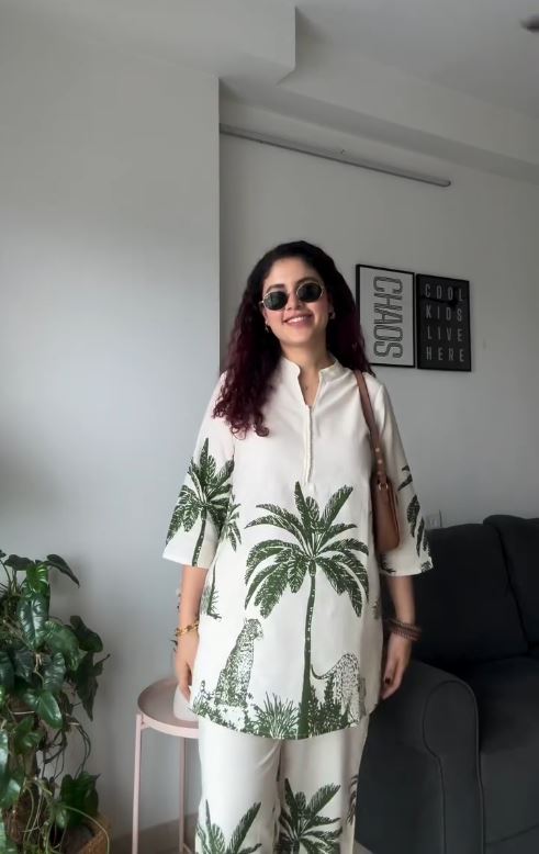 Palm Grove Kurti & Pant Set