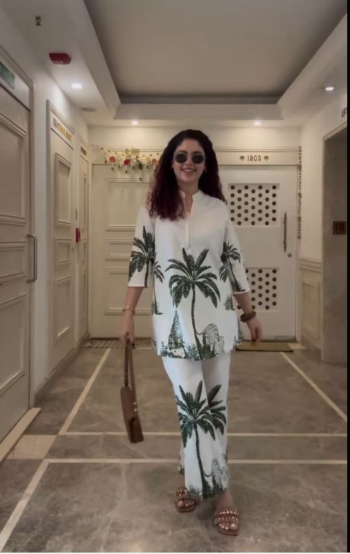 Palm Grove Kurti & Pant Set