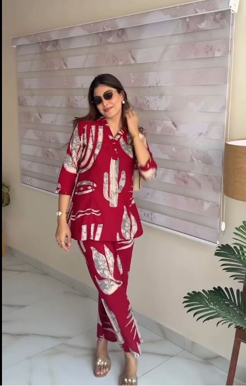 Desert Cactus Kurti & Pant Set