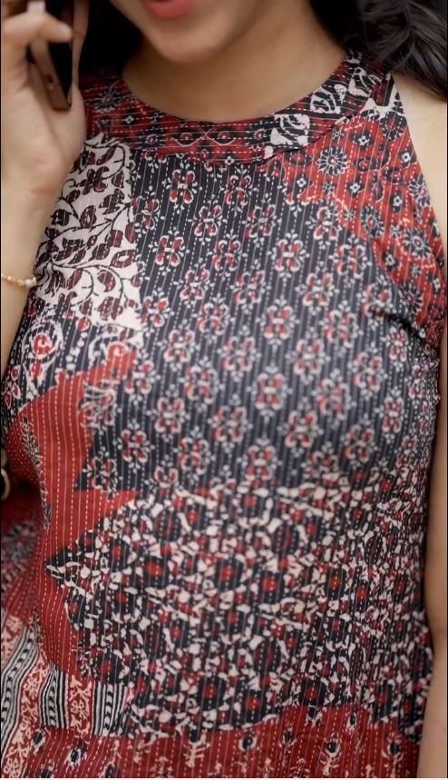 Indigo Patchwork Kurti & Pant Set