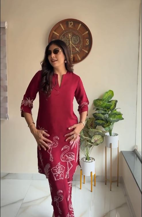 Flamingo Dream Kurti & Pant Set