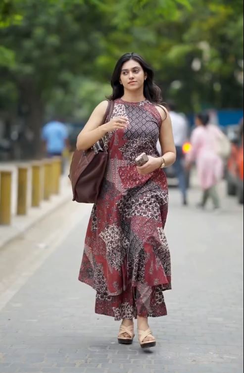 Indigo Patchwork Kurti & Pant Set