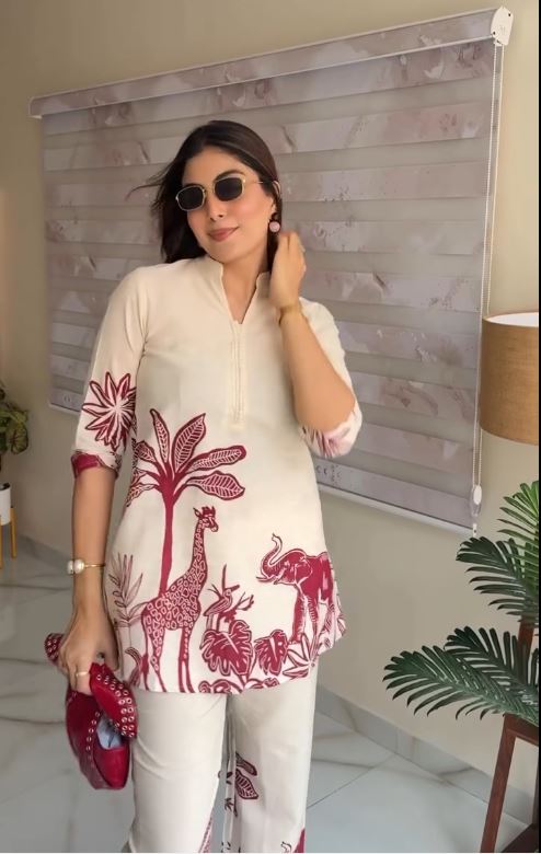 Safari Canvas Kurti & Pant Set