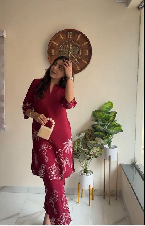 Flamingo Dream Kurti & Pant Set
