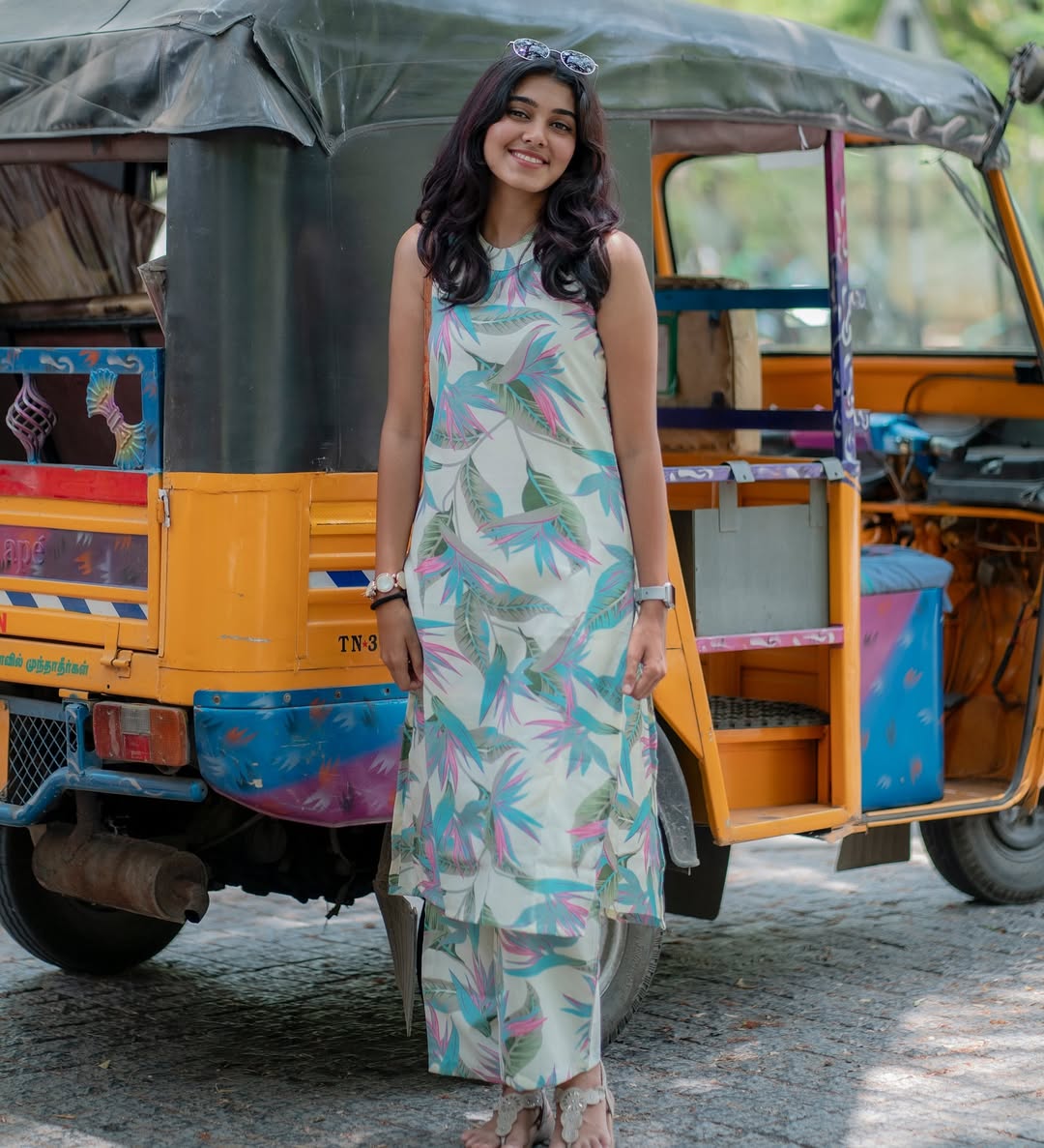 Tropical Cotton Kurti with Pant Set