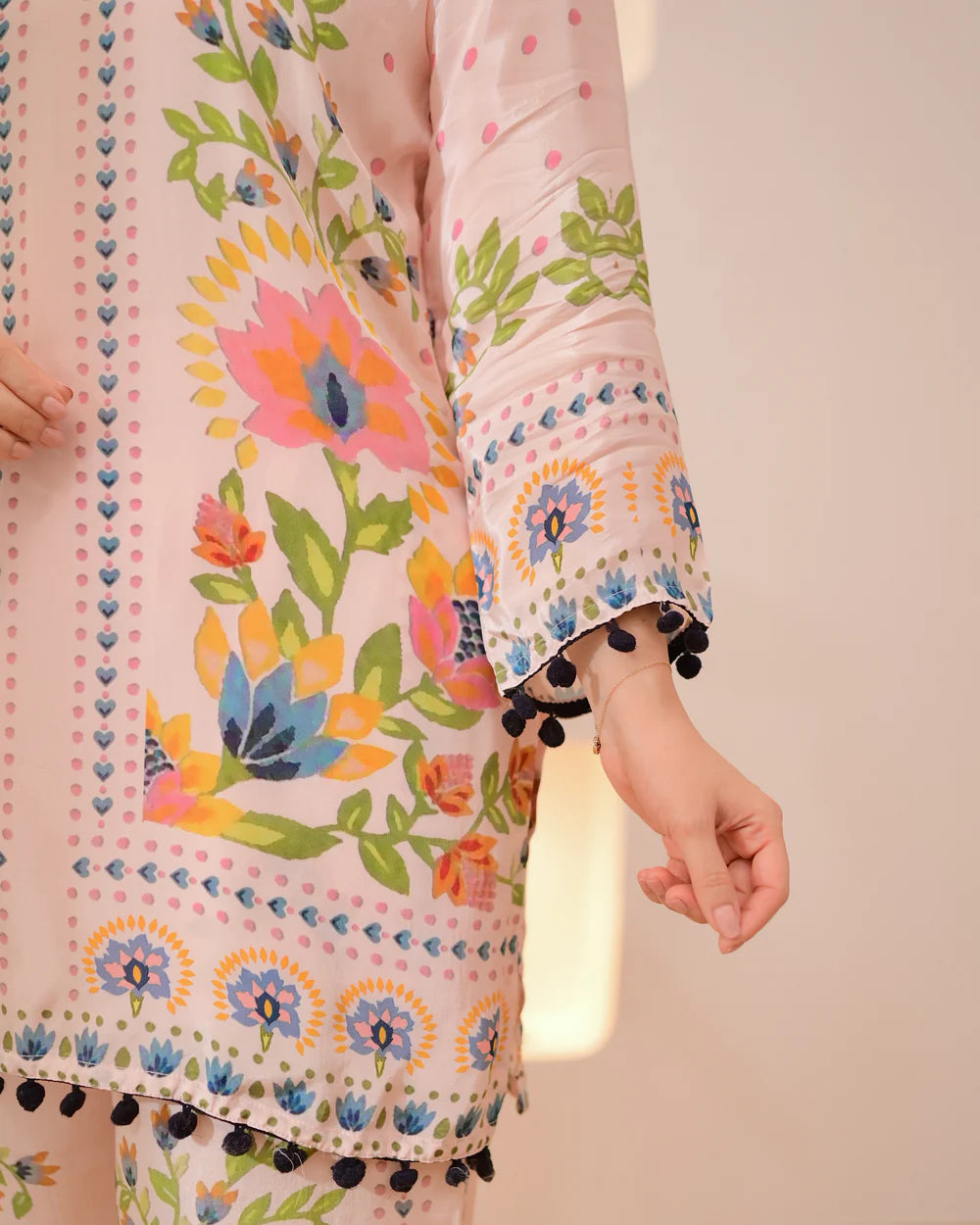 Blush Botanic Charm Crepe Co-ord Set