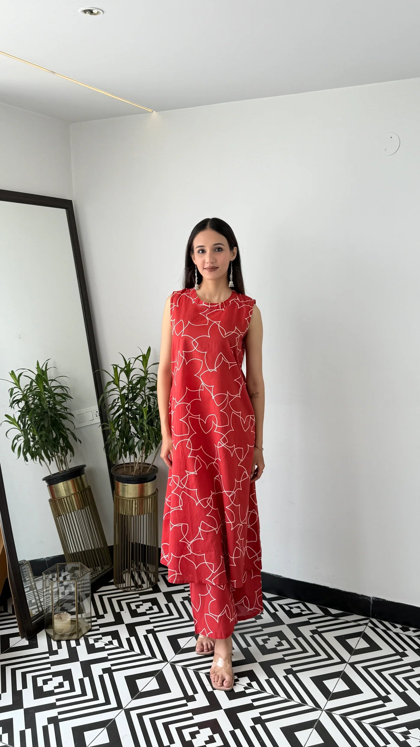 Star Sleeveless kurta Pants