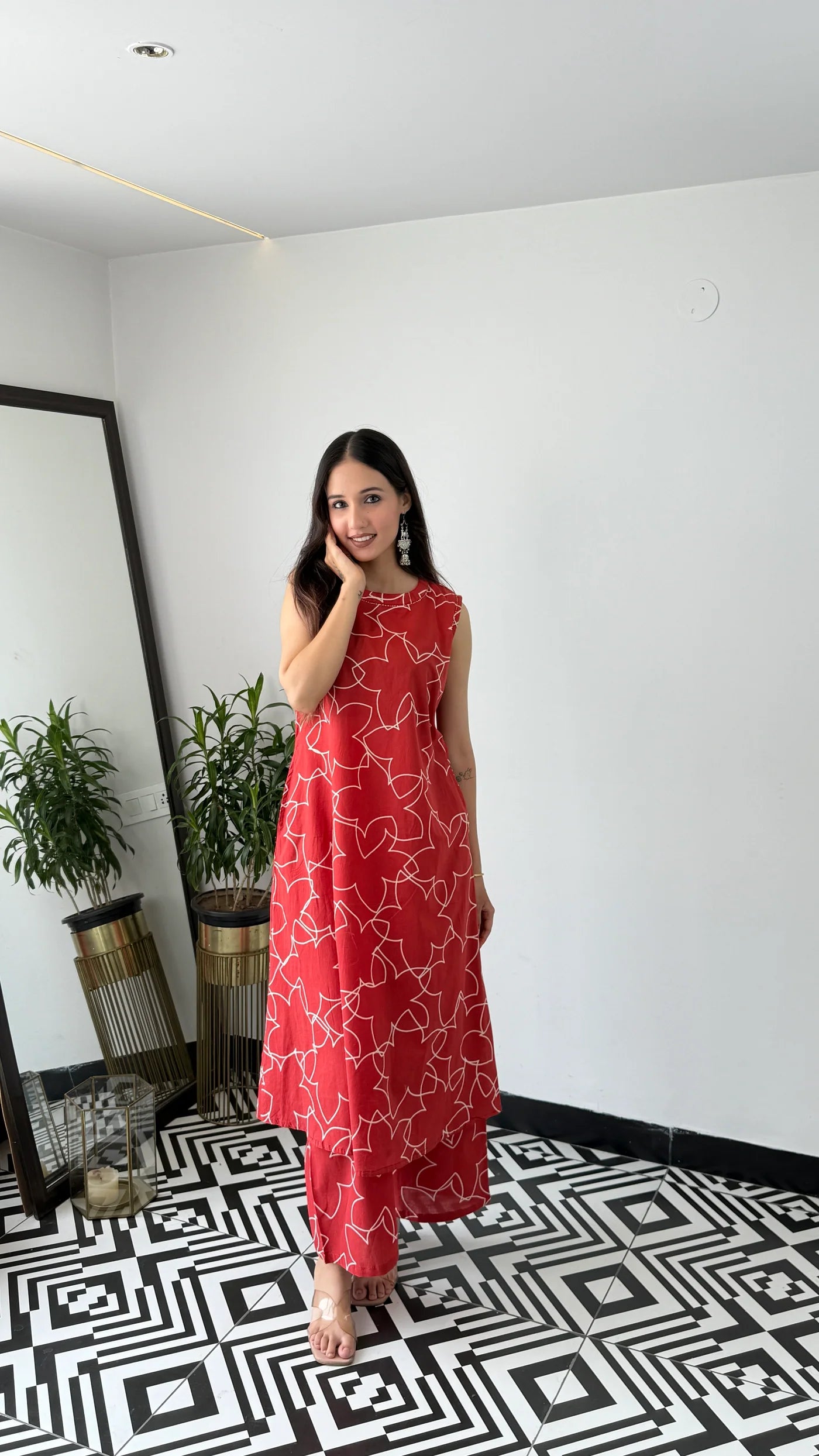 Star Sleeveless kurta Pants
