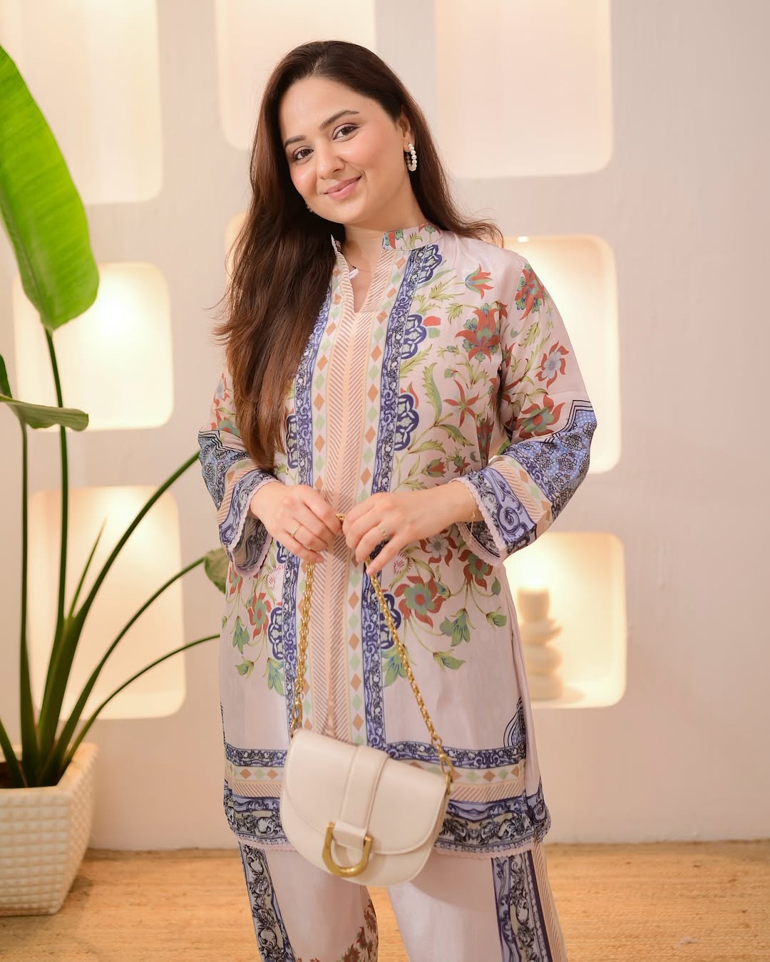 Blush Botanic Charm Crepe Co-ord Set
