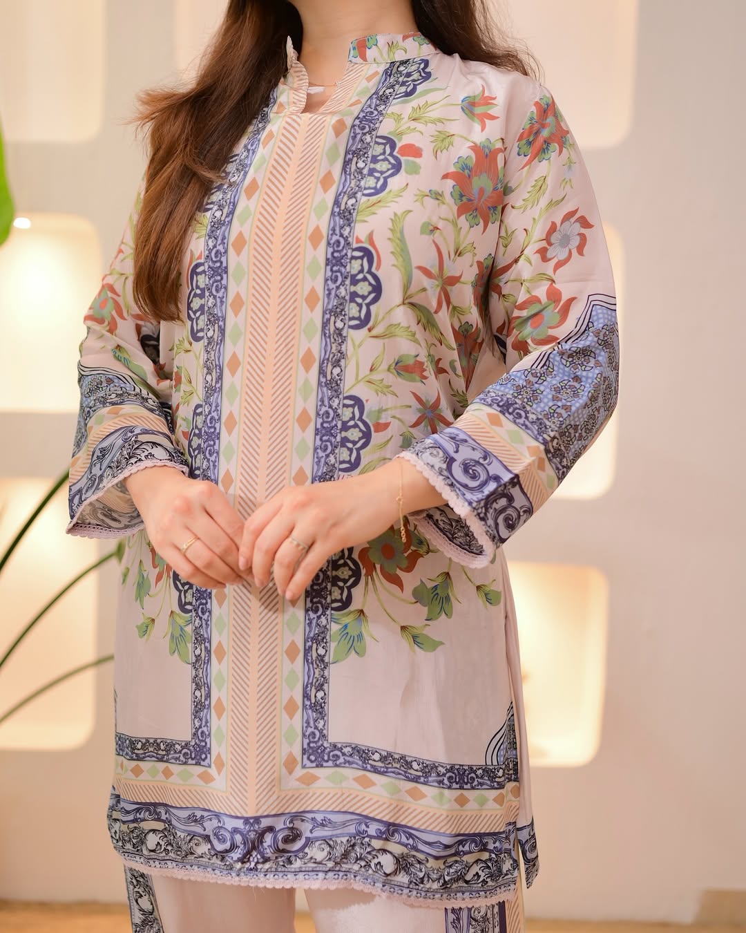 Blush Botanic Charm Crepe Co-ord Set