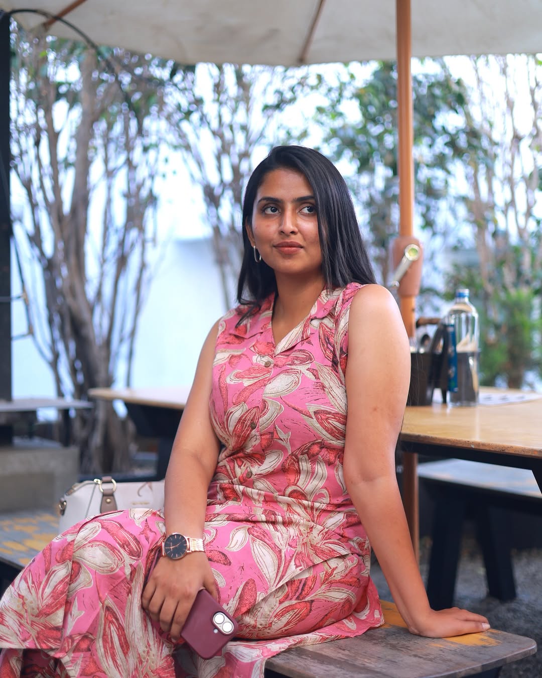 Floral Cotton sleeveless kurti and pant set