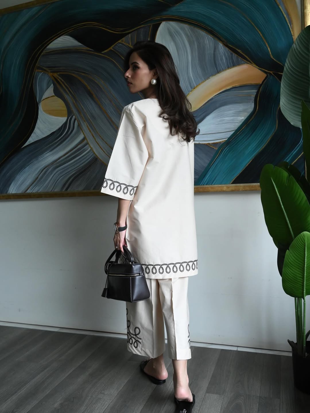 Ivory Printed Coord Set
