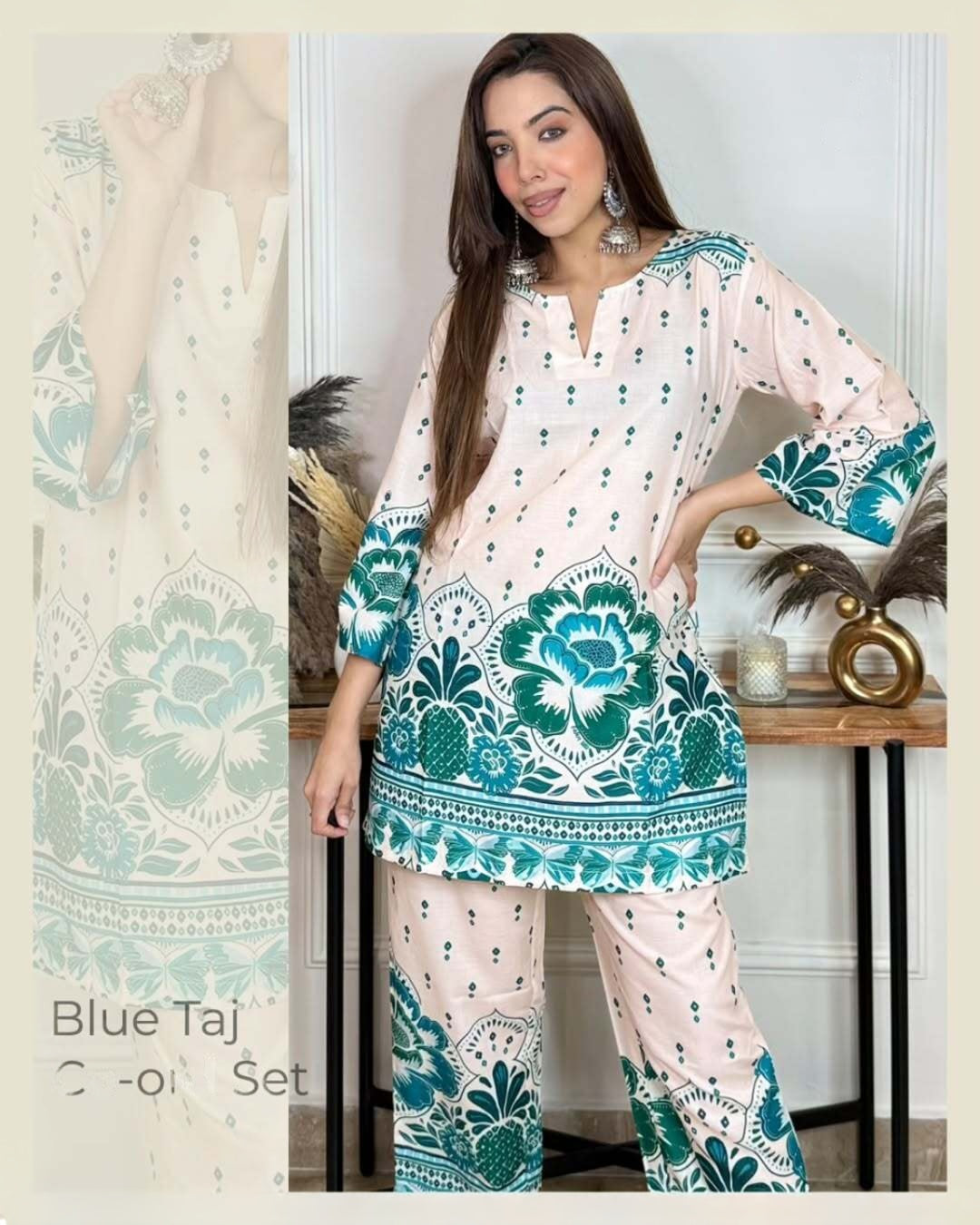 Blue Taj Co-Ord Set